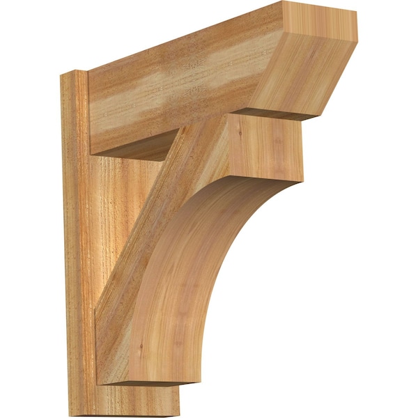 Ekena Millwork Westlake Slat Rough Sawn Outlooker, Western Red Cedar, 8"W x 24"D x 24"H OUT08X24X24WTL06RWR - main